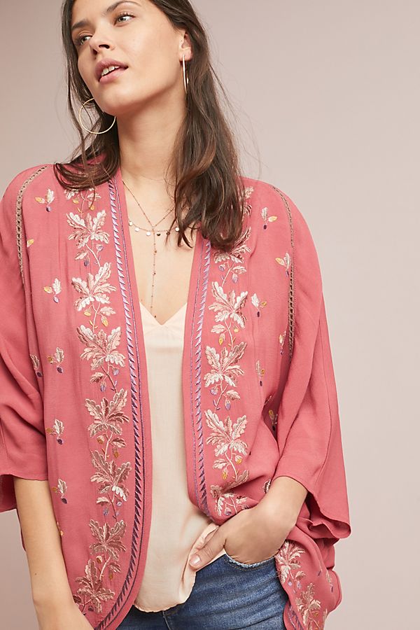Slide View: 1: Amora Floral Kimono