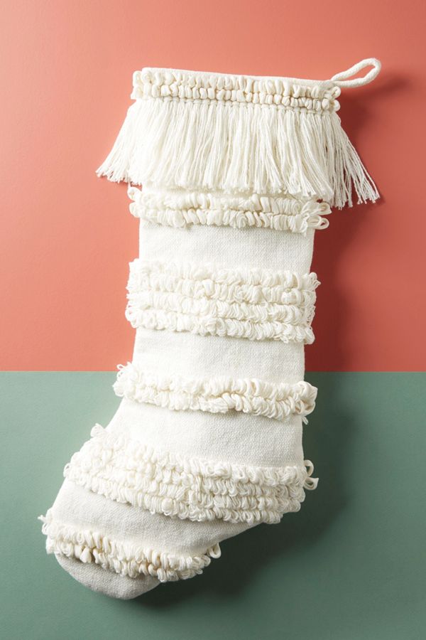Slide View: 2: Tufted Stripe Stocking