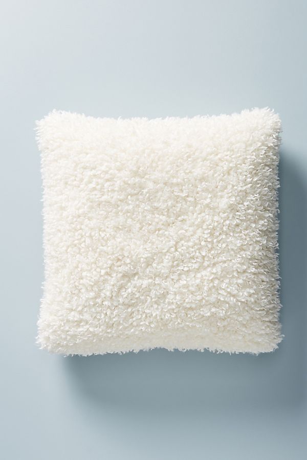 Slide View: 1: Fuzzy Faux Fur Pillow