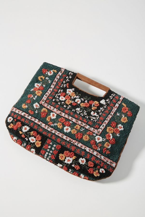 Slide View: 1: Anthropologie Salma Beaded Clutch