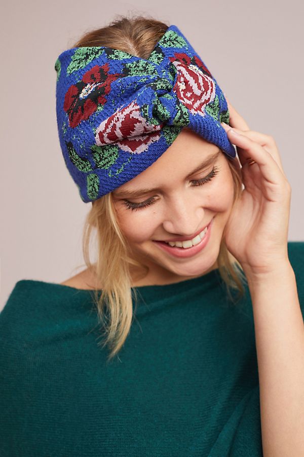 Slide View: 1: Festive Florals Ear Warmer