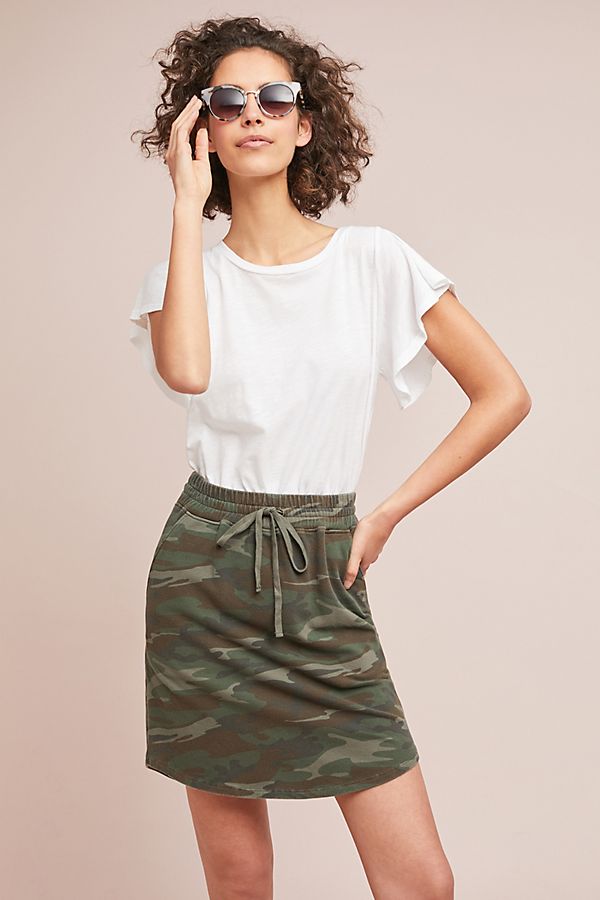 Slide View: 1: Casual Camo Skirt