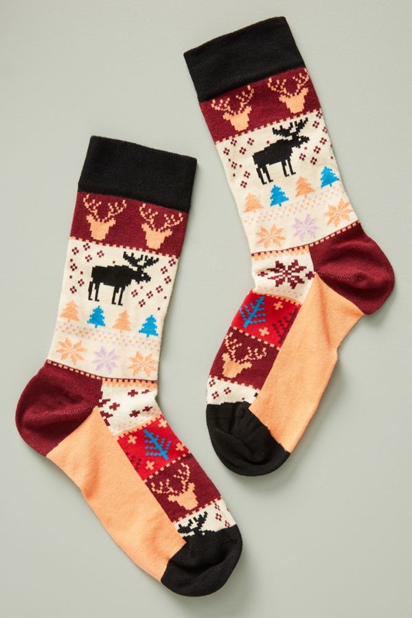 Holiday Fair Isle Socks | Anthropologie