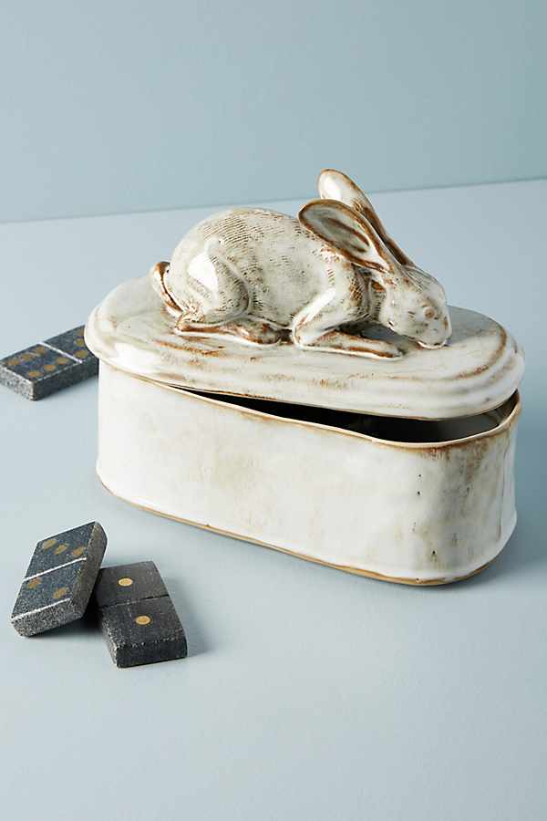 Slide View: 1: Bunny Trinket Box