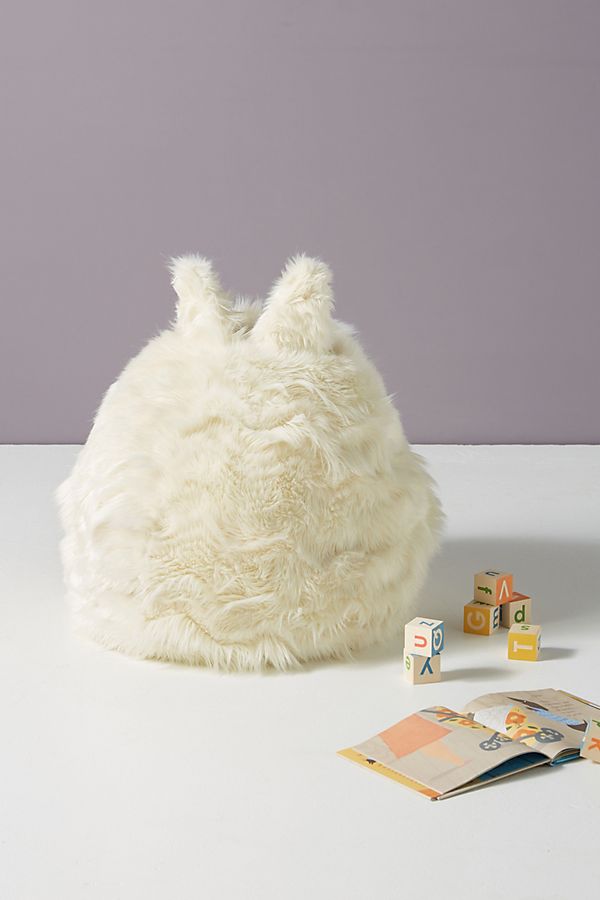 Slide View: 1: Fluffy Pouf
