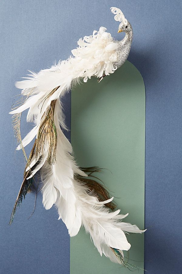 Peacock Clip-On Ornament | Anthropologie