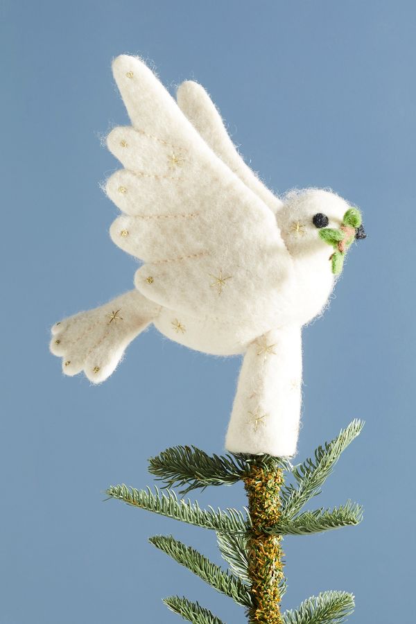 Slide View: 4: FeutrÃ©e Dove Tree Topper