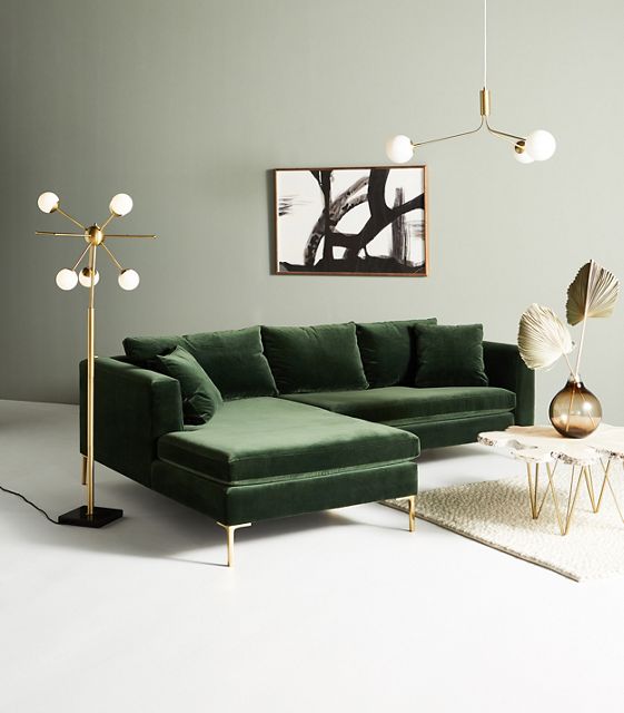 Edlyn Petite Two-Piece Chaise Sectional | Anthropologie