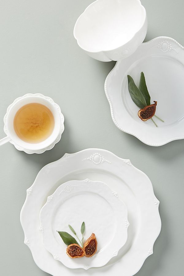 Slide View: 4: Ville Fleur Dinner Plates, Set of 4