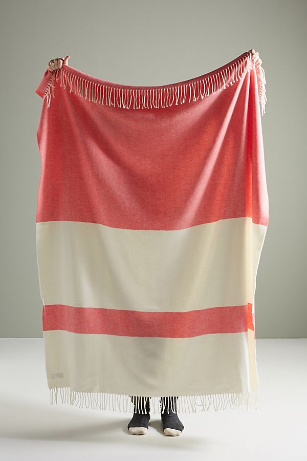 Slide View: 1: Sydney Herringbone Stripe Throw Blanket