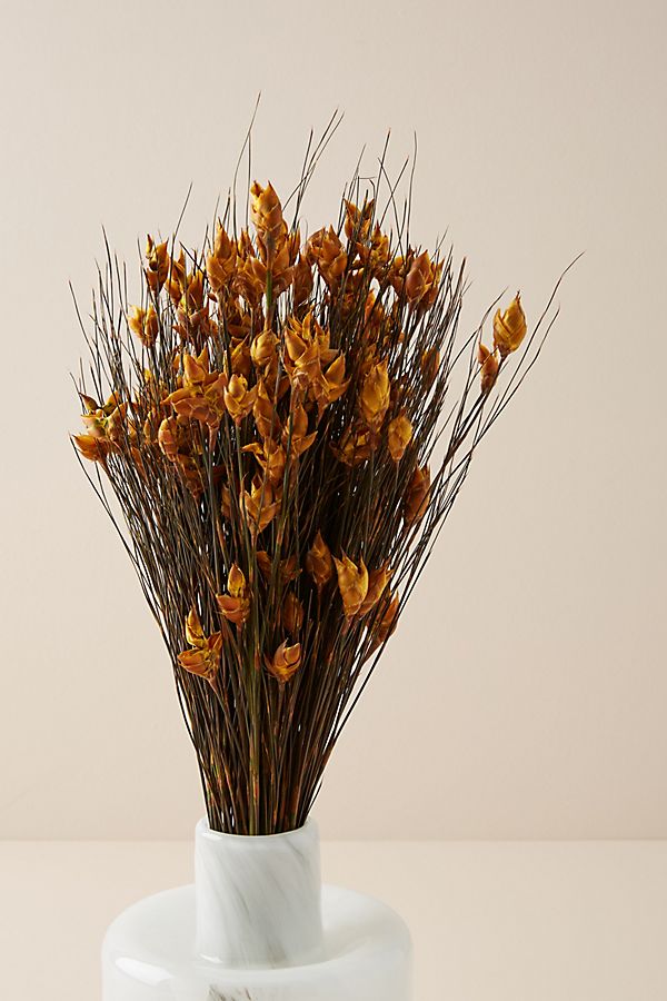 Slide View: 1: Dried Bell Grass Bouquet