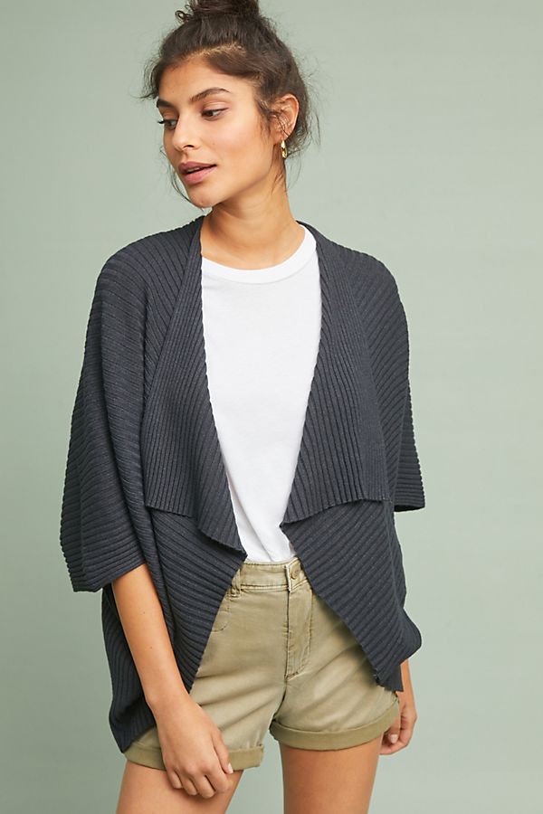Slide View: 1: Amanda Ribbed Kimono