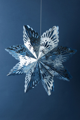 Metallic Paper Fan | Anthropologie