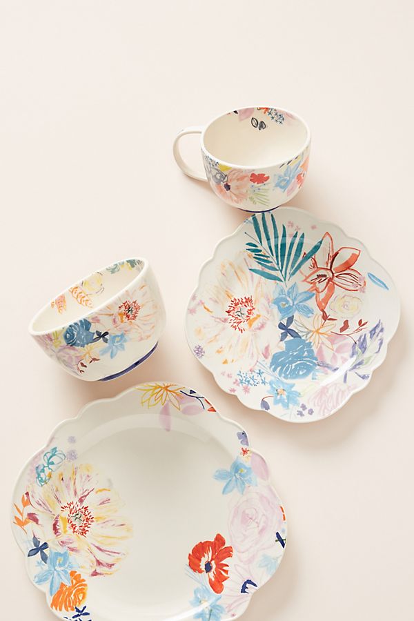 Slide View: 5: Galia Dinner Plates, Set of 4