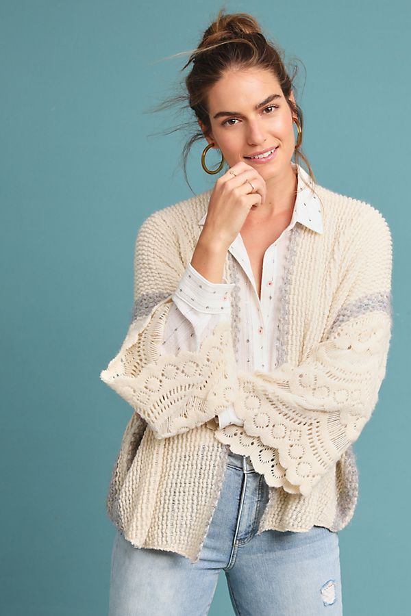 Slide View: 1: Rosanna Crocheted Kimono