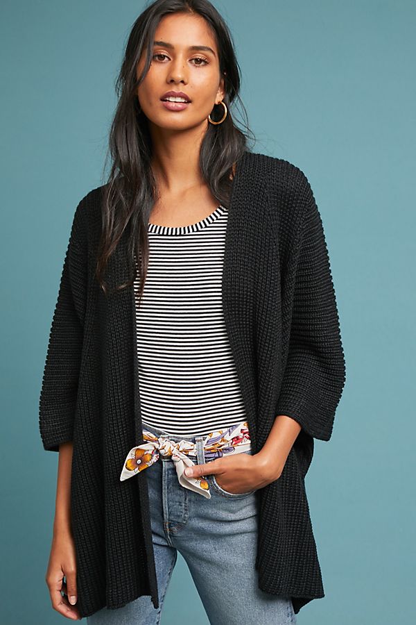 Slide View: 1: Evelyn Ribbed Kimono