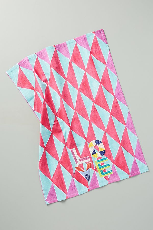 Slide View: 1: Love Dish Towel