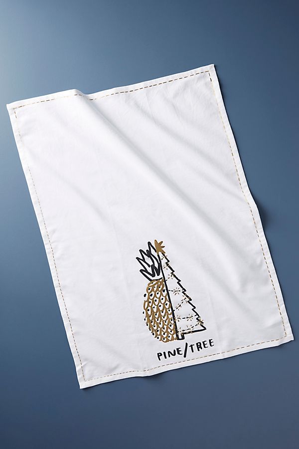Slide View: 1: Pine/Tree Dish Towel