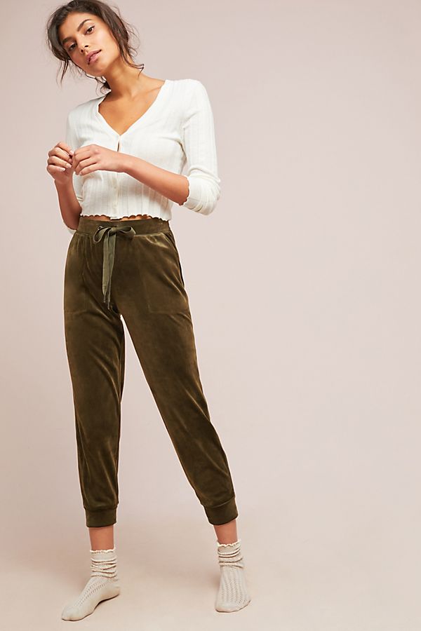 Slide View: 1: Velour Joggers