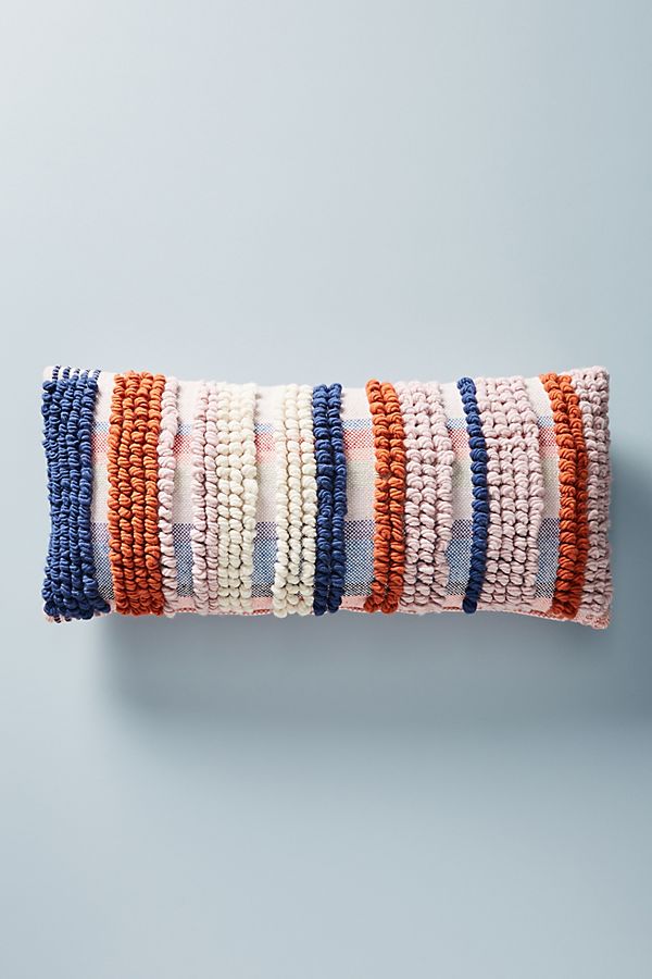 Slide View: 1: Tufted Stripe Pillow
