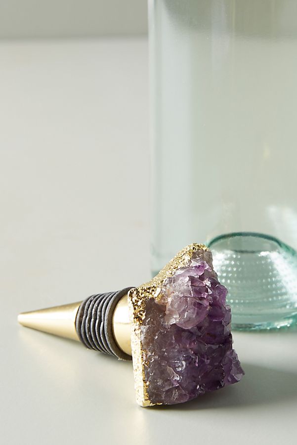 Slide View: 1: Crowned Crystal Bottle Stopper