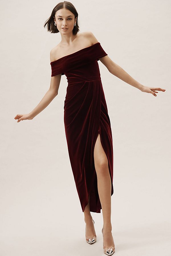 Slide View: 1: Edison Velvet Dress