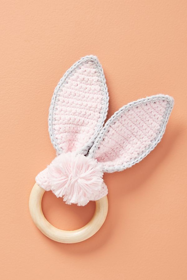 Slide View: 1: Bunny Ears Teether