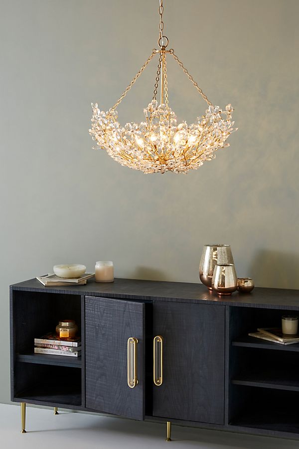 Slide View: 1: Floral Globe Pendant