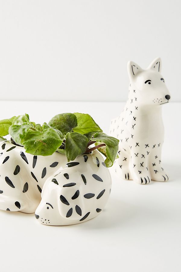 Slide View: 2: Megan Burke Ceramic Dog Pot
