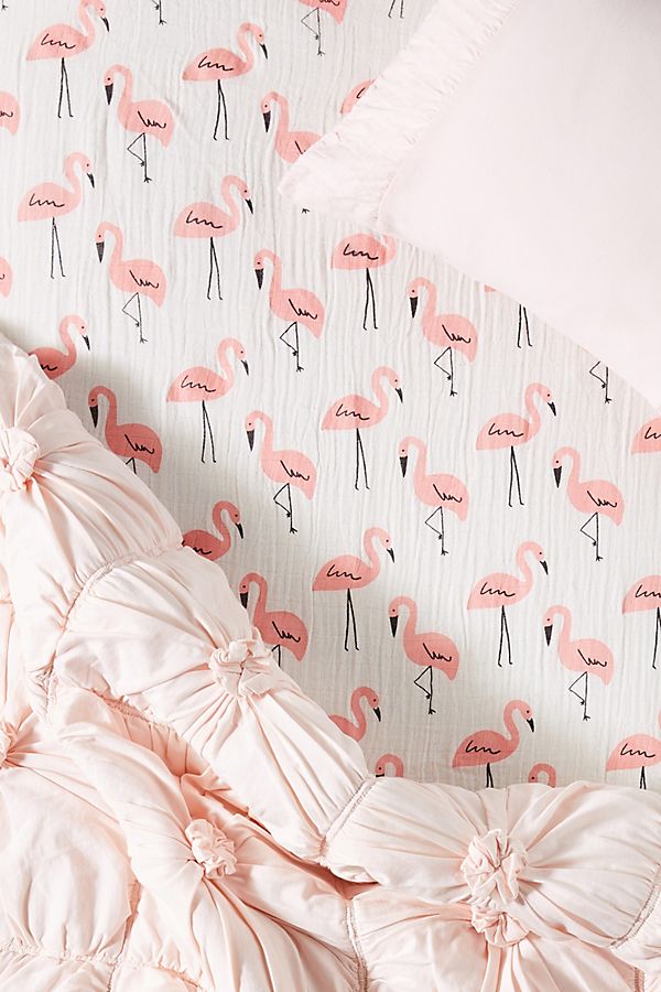 Slide View: 1: Nature Printed Crib Sheet