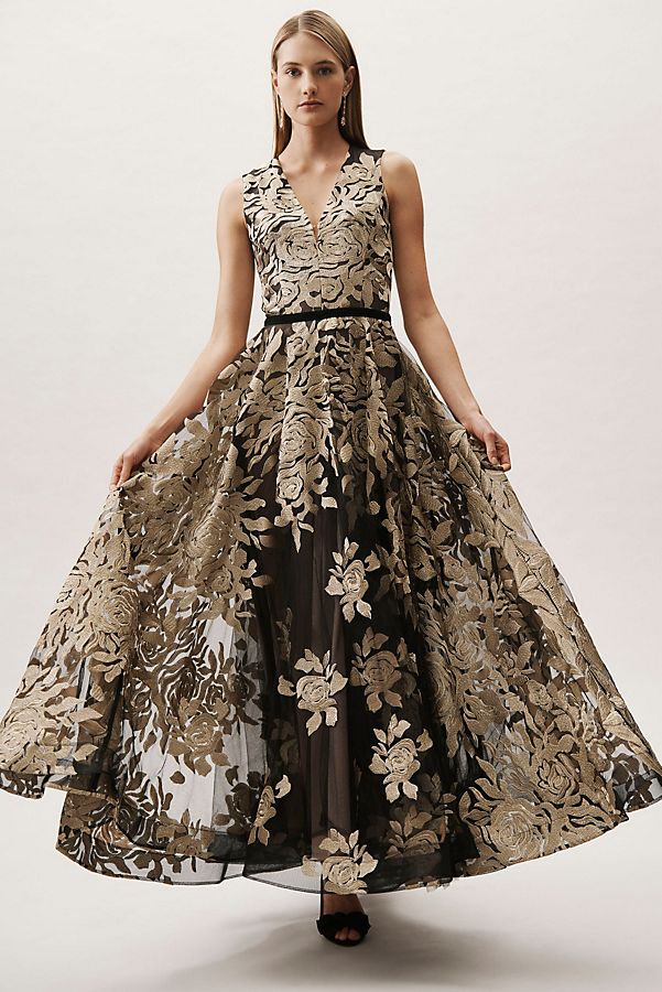 Slide View: 2: Golden Rose Ballgown