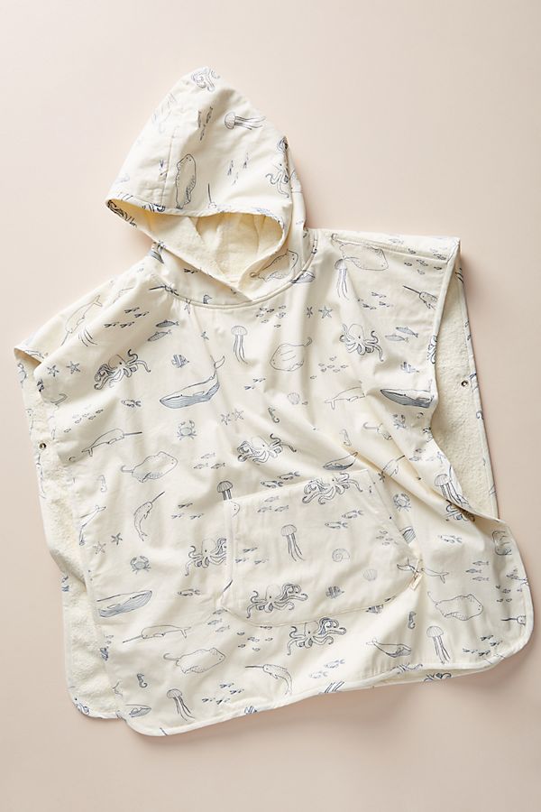 Slide View: 1: Nautical Hooded Poncho