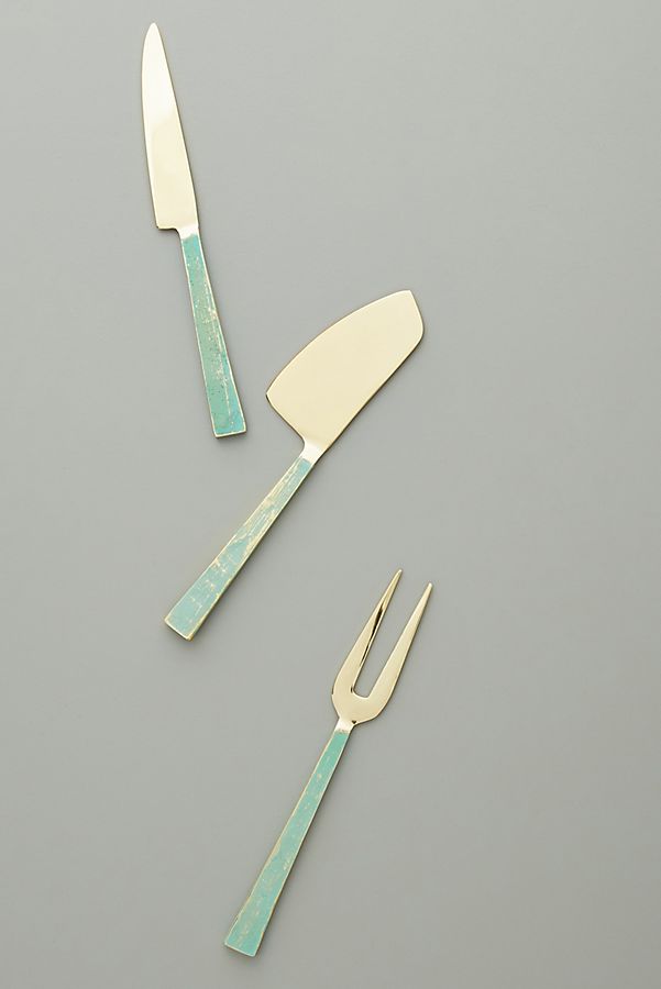 Slide View: 1: Imogen Cheese Knives, Set of 3