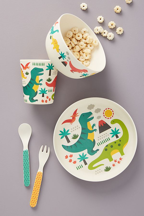 Slide View: 1: Bamboo Kids Dinnerware Set