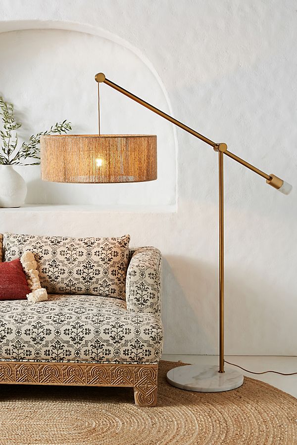 Slide View: 1: Topanga Jute Floor Lamp
