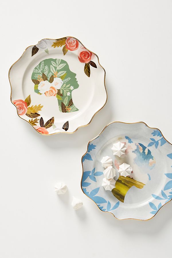 Slide View: 2: Carrie Shryock Silhouette Dessert Plate