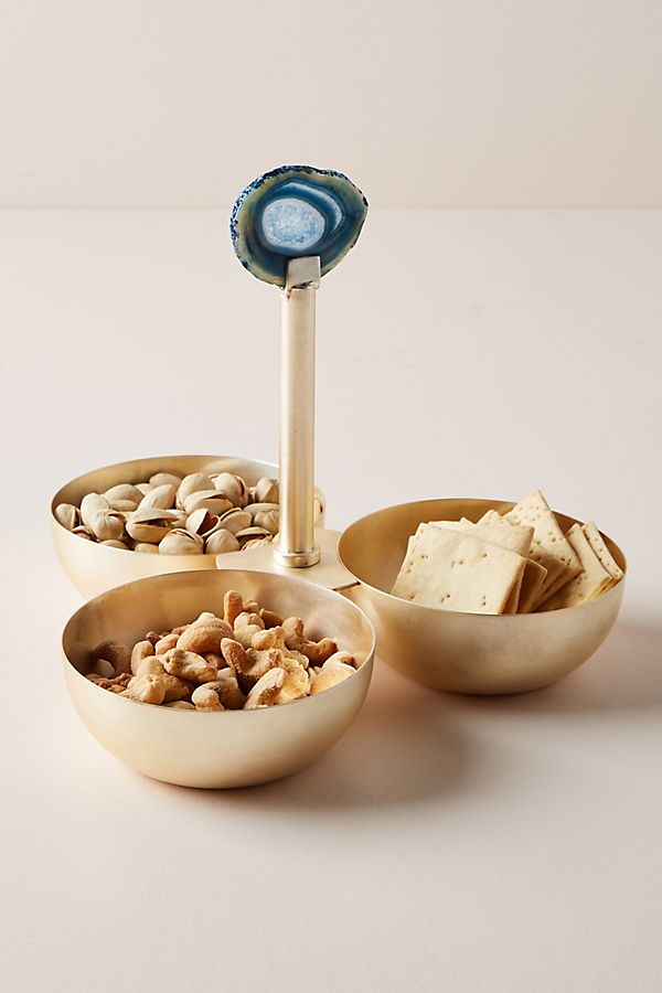 Slide View: 1: Agate Chutney Bowl