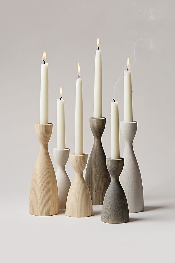 Slide View: 1: Farmhouse Pottery Pantry Candlestick