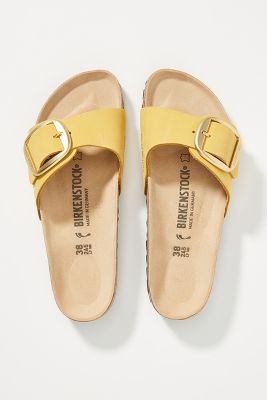 Birkenstock Madrid Big Buckle Sandals In Yellow