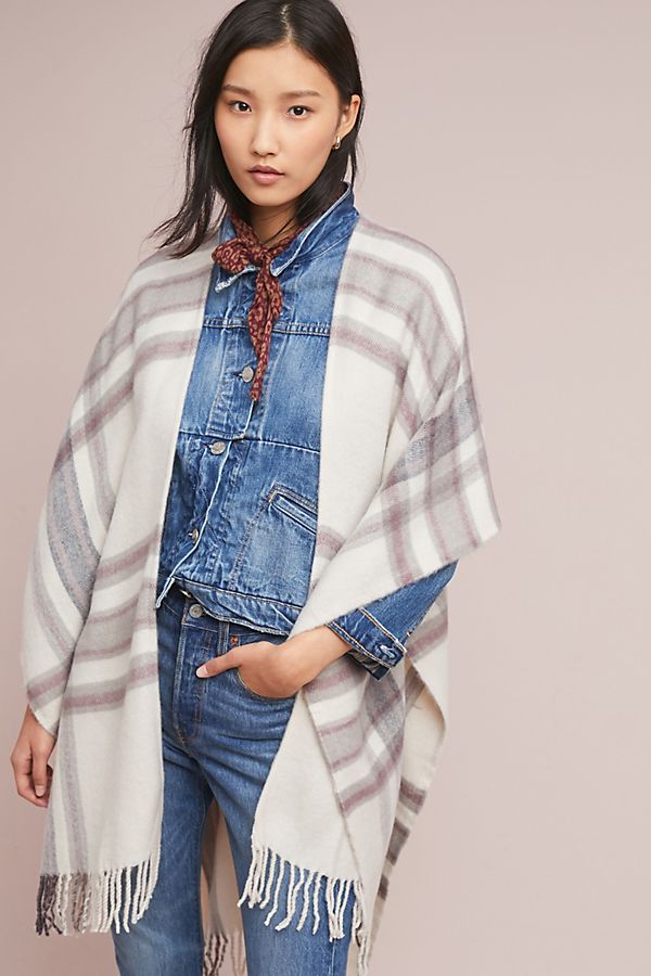 Slide View: 1: Tucson Plaid Kimono
