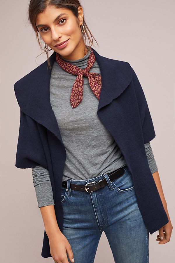 Slide View: 1: Collared Shrug