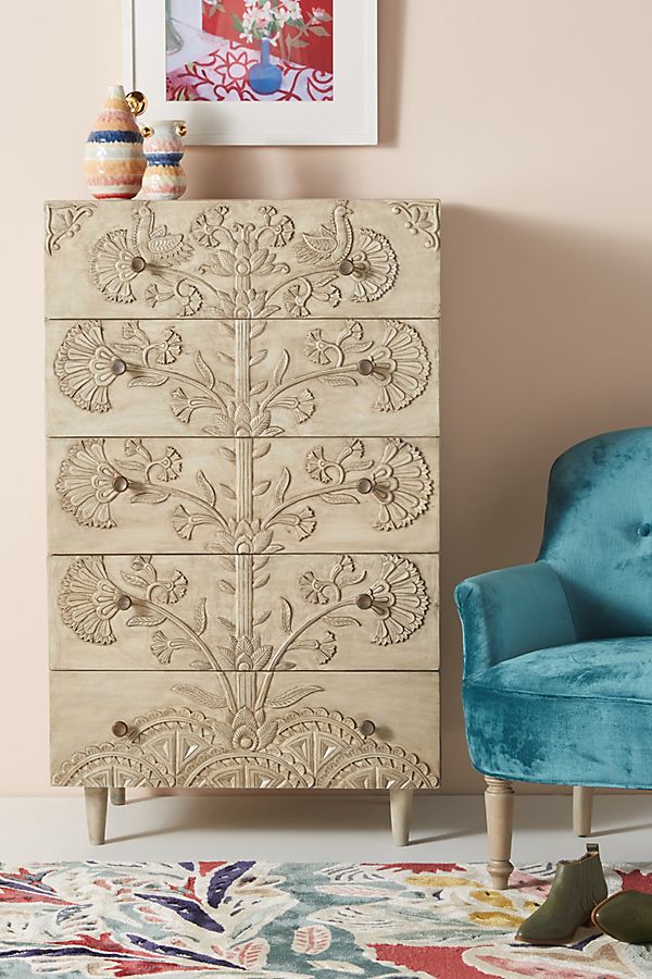 Slide View: 1: Beale Five-Drawer Dresser