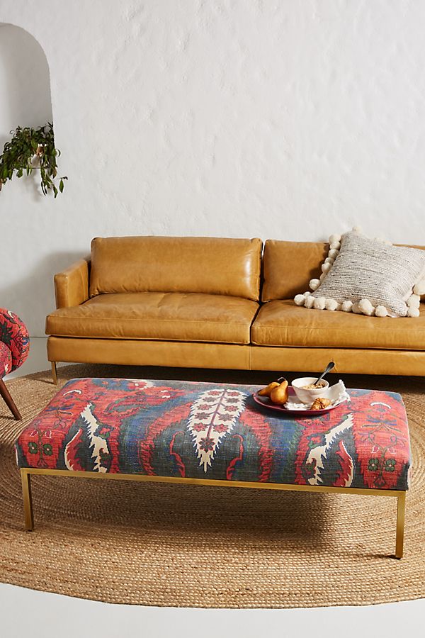 Slide View: 1: Rug-Printed Ottoman