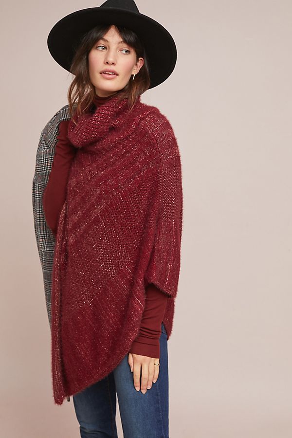 Slide View: 1: Wrightson Turtleneck Poncho