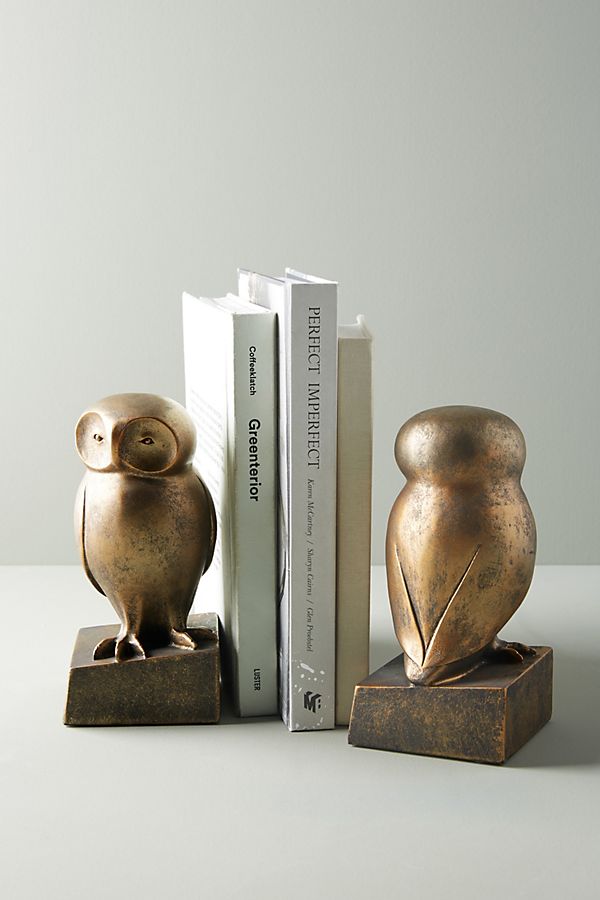 Slide View: 1: Wise Owl Book Ends