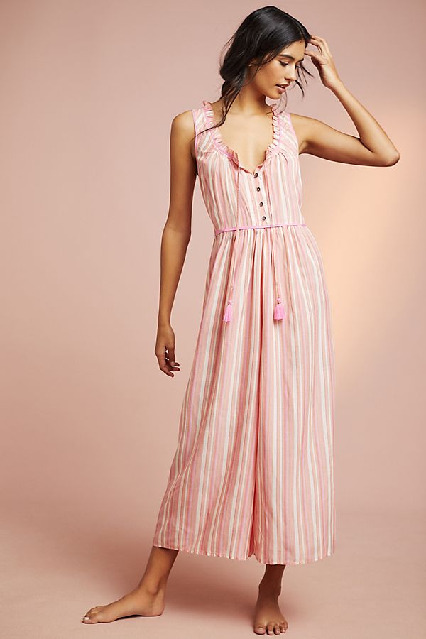 Slide View: 1: Visayas Striped Jumpsuit