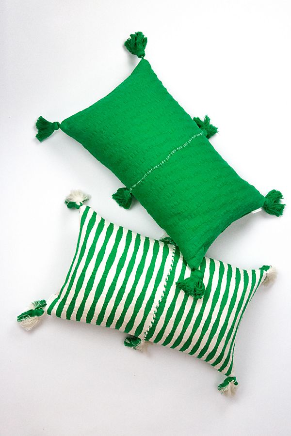Slide View: 1: Archive New York Grass Green Antigua Pillow