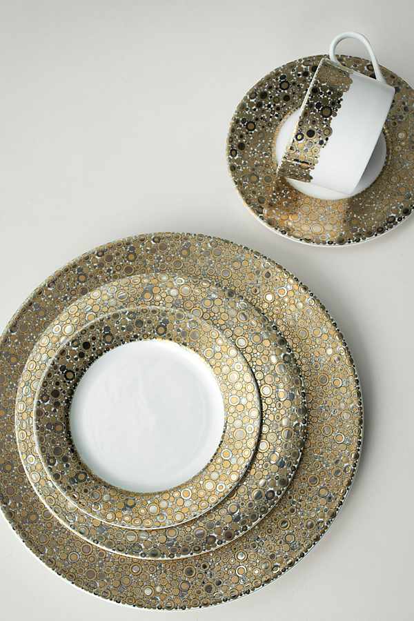 Slide View: 2: Caskata Ellington Shimmer Salad Plate