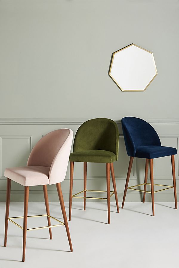 Slide View: 1: Plush Moritz Counter Stool
