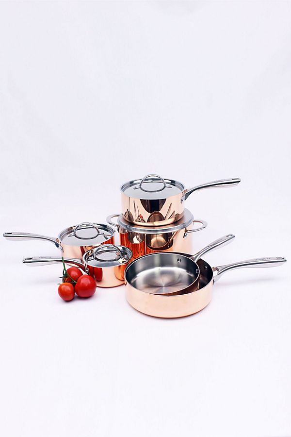 Slide View: 1: BergHOFF Vintage Collection 10-Piece Copper Cookware Set